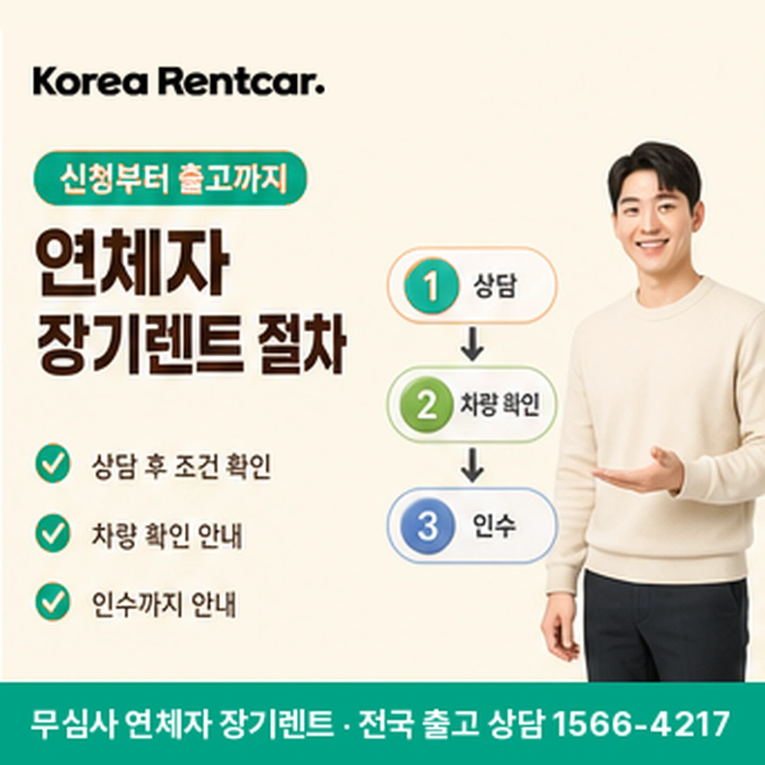 연체자 장기렌트카 절차 코리아렌트카